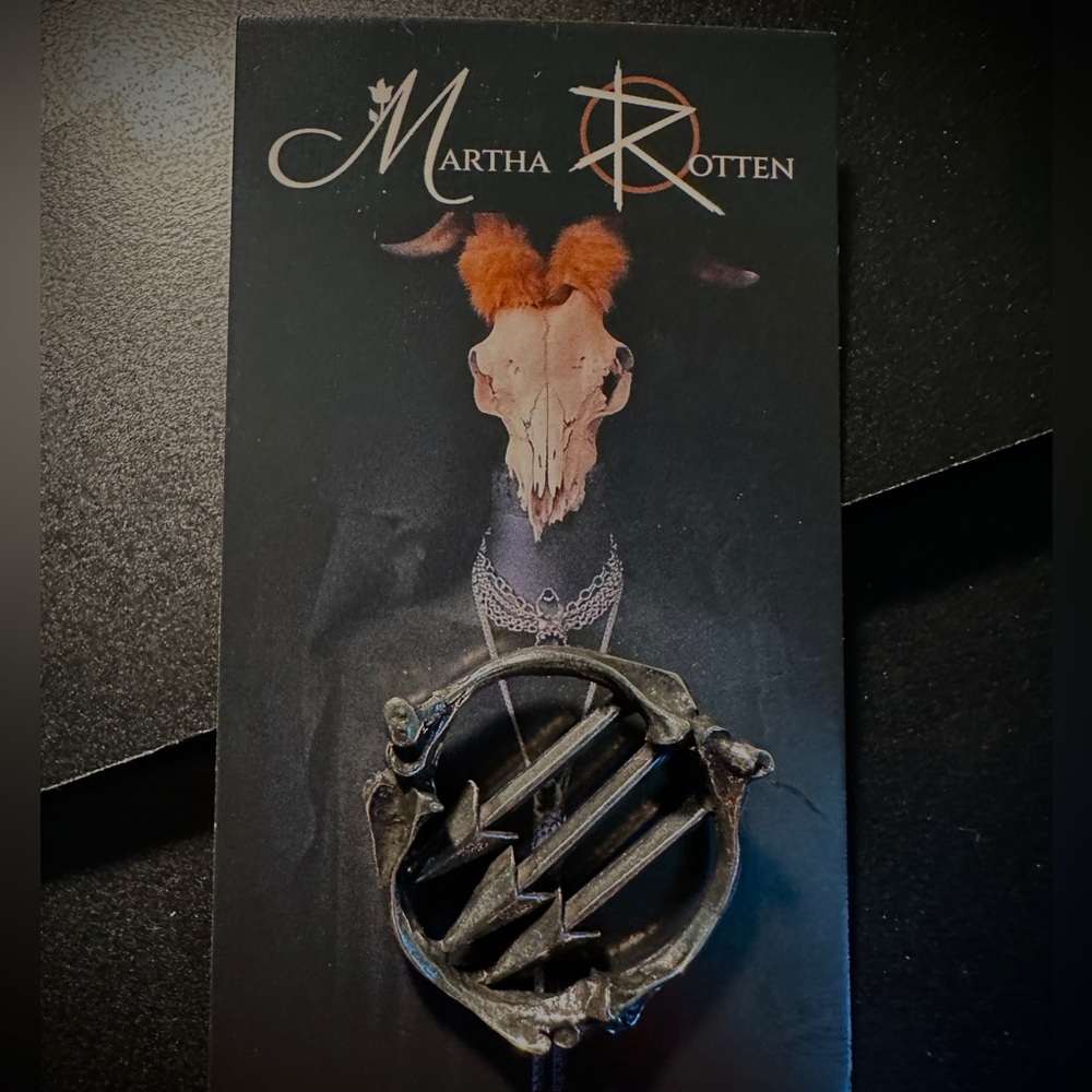 Martha Rotten Anti-Fascist Symbol Pin -New